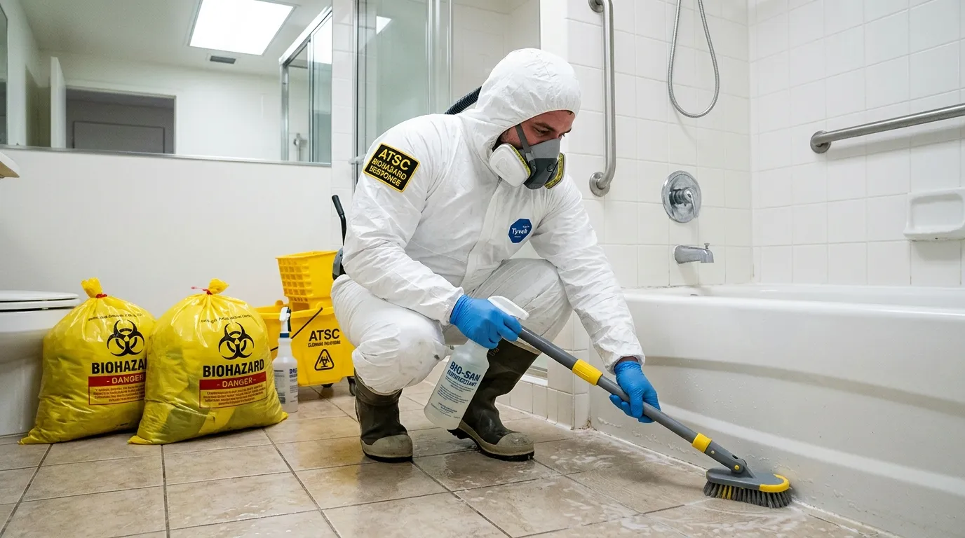 Decontamination equipment deployed for Blood Cleanup in Brockton